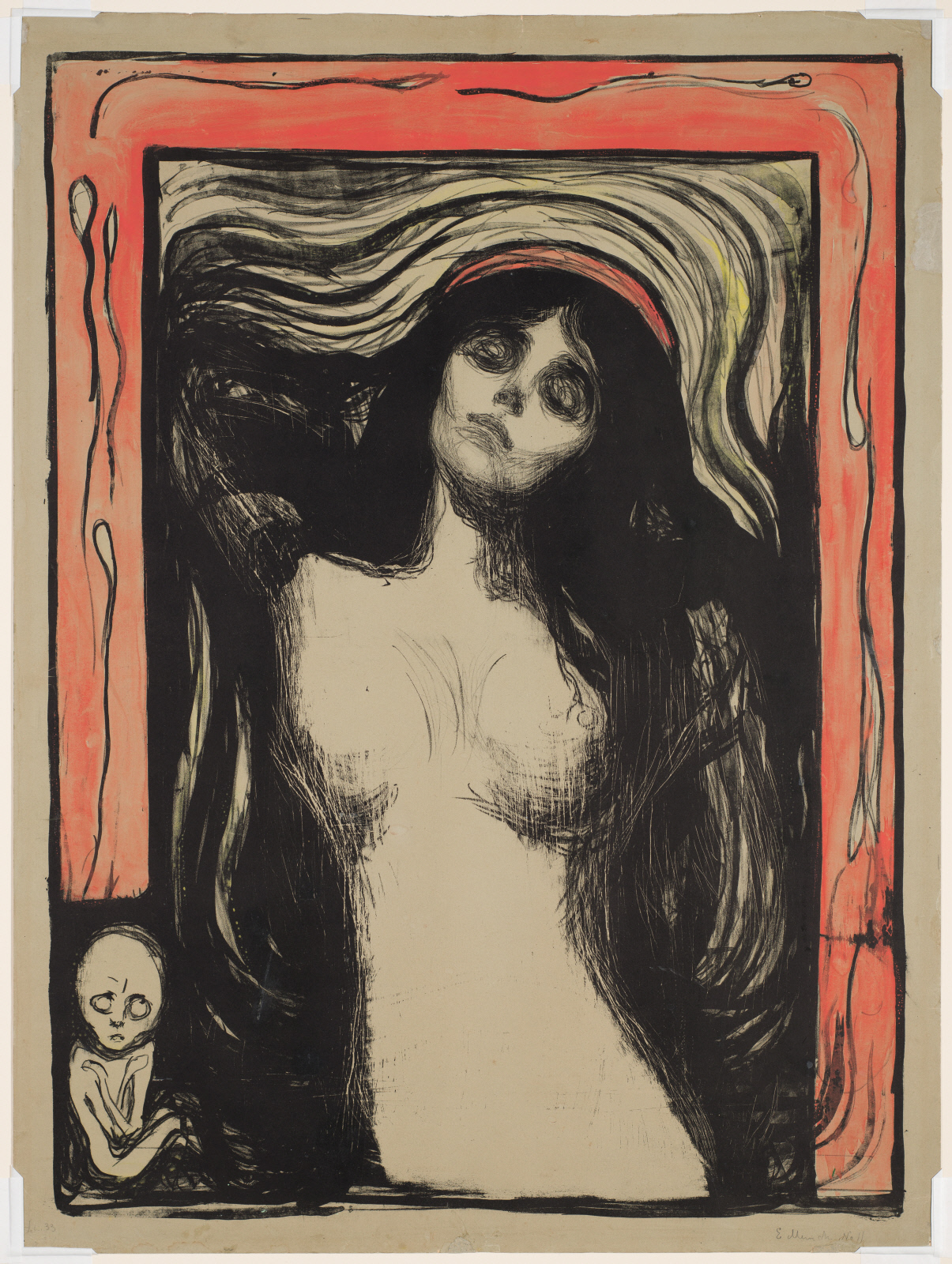 Edvard Munch, Madonna, 1895, lithograph, Sterling and Francine Clark Art Institute, Williamstown, Massachusetts